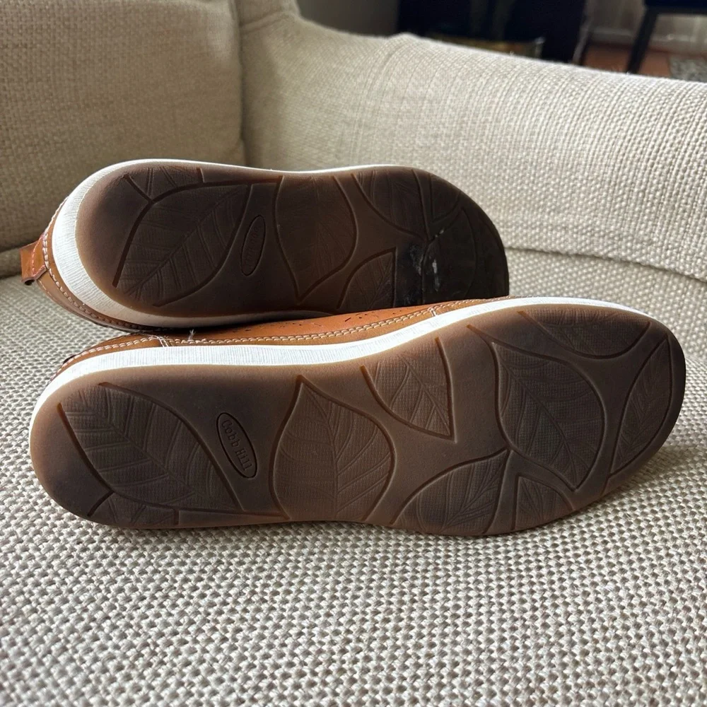 Cobb Hill Brown Leather Shoes Sneakers Sz 8.5 PERFECT Worn 1X - Picture 6 of 7